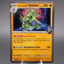 1x Team Rocket's Tyranitar - 096/182 (Cosmos Holo) NM-Mint Pokemon SV10 - Destin - Image 1