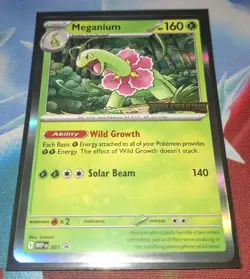 Pokemon TCG - Meganium MEP 001 Mega Evolution Stamped Promo M/NM - Image 1