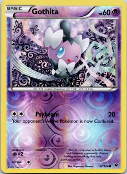 GOTHITA - 32/124 Fates Collide - POKEMON Reverse Holo NM/M - Image 1