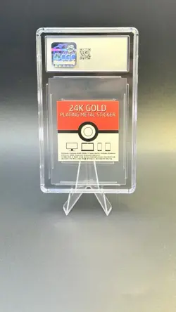 Mew Korean Popping Candy 24K Gold Plated Pokemon Sticker CGC 8.5 - Image 2