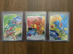 Pokemon TCG First Partner Illustration Collection Series 1 Kanto GEN 1 Starters - Image 1