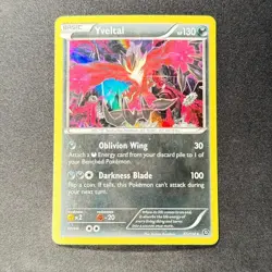 Yveltal 65/114 Holo Rare XY: Steam Siege Pokemon TCG LP (b) - Image 1