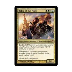 WOTC MtG Shards of Alara Rafiq of the Many (MR) (Foil) EX - Image 1