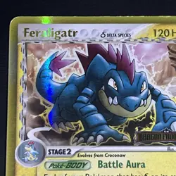 Feraligatr (Delta Species) STAMPED 2/101 Dragon Frontiers Reverse Holo MP - Image 2