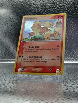 Growlithe 55/92 EX Legend Maker Reverse Holo Stamped 2006 Nintendo Pokemon Card - Image 2