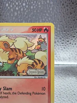 Growlithe 55/92 EX Legend Maker Reverse Holo Stamped 2006 Nintendo Pokemon Card - Image 4