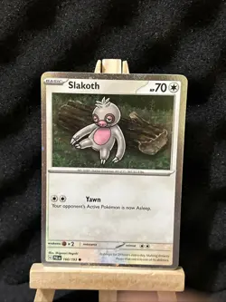 Slakoth - 160/193 - Pokemon Paldea Evolved Cosmos Holo Rare Card NM - Image 1