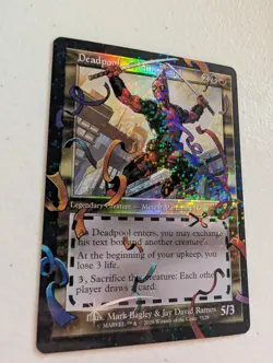 MTG Deadpool, Trading Card 🎉 Confetti Pool Party Foil - SLD Bonus Card 7129 - Image 1