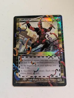 MTG Deadpool, Trading Card 🎉 Confetti Pool Party Foil - SLD Bonus Card 7129 - Image 2
