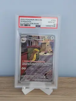 PSA 10 Pokemon Card - Gumshoos 153/132 Mega Evolution Illustration Rare - Image 1