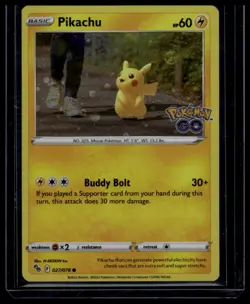 Pikachu 027/078 Common Pokemon GO Pokemon - Image 1