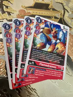 Digimon Card Game Playset EX3-008 C Flamedramon - Image 1