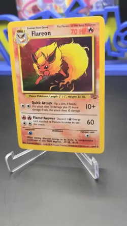 Flareon 3/64 Jungle Set Holo Rare Pokemon Card Nintendo Pokemon TCG WOTC 1999 NM - Image 2