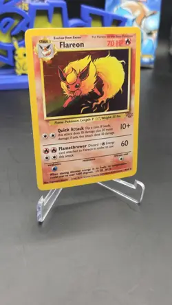 Flareon 3/64 Jungle Set Holo Rare Pokemon Card Nintendo Pokemon TCG WOTC 1999 NM - Image 3