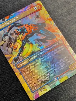 Spider-Man 2099 Borderless Foil R 0205 Spider-Man Marvel SPM MTG NM+ - Image 3