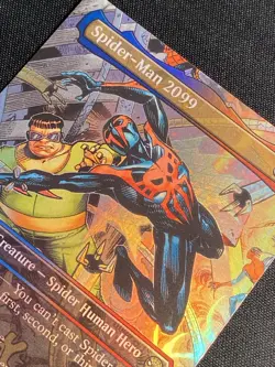 Spider-Man 2099 Borderless Foil R 0205 Spider-Man Marvel SPM MTG NM+ - Image 4