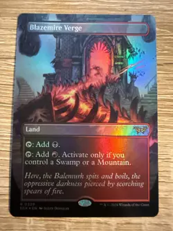 Blazemire Verge (Borderless) Duskmourn: House of Horror Foil - Image 1