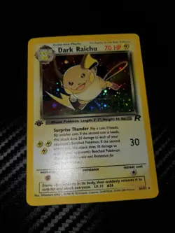 Pokemon Dark Raichu Holo 1st Edition Team Rocket #83/82 – Secret Rare - Image 3