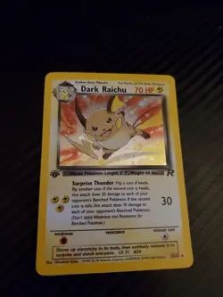 Pokemon Dark Raichu Holo 1st Edition Team Rocket #83/82 – Secret Rare - Image 4
