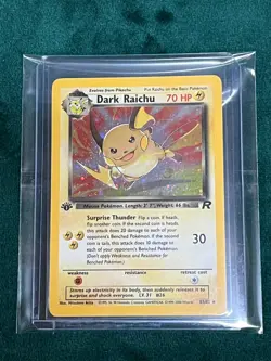 Pokemon Dark Raichu Holo 1st Edition Team Rocket #83/82 – Secret Rare - Image 3