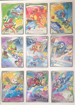 First Partner Illustration Collection Full Set 9 Cards Mint Pack Fresh Pokemon - Image 1