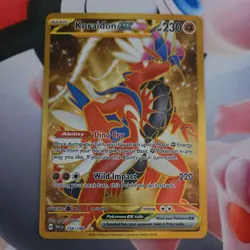 Pokemon TCG - Koraidon ex 254/198 - Scarlet & Violet - Holo Gold Hyper Rare - Image 3