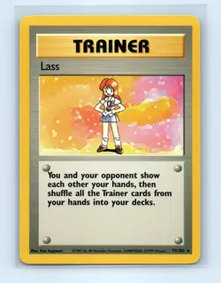 Pokemon tcg Base Set Lass Lightly played - Image 1