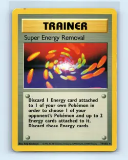 Pokemon tcg Base Set Super Energy Removal Lightly played - Image 1