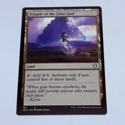 Temple Of The False God 187 - Magic The Gathering Trading Card MTG Tc7 - Image 1