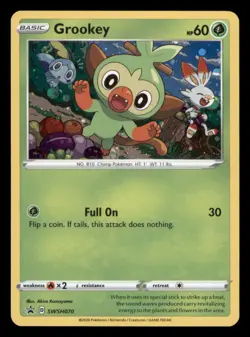 Grookey SWSH070 Holo Promo Sword & Shield Promo Pokemon TCG NM - Image 1