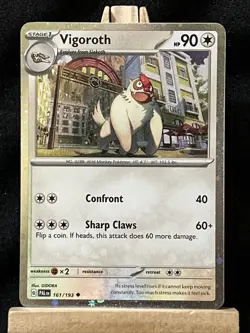 Vigoroth 161/193 NM Cosmos Holo Paldea Evolved Promo Pokemon TCG - Image 1