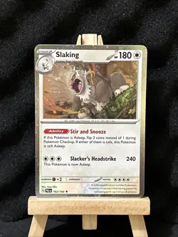 Slaking #162/193 Cosmos Holo Pokemon TCG Paldea Evolved NM - Image 1
