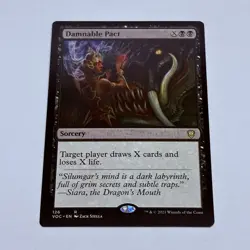 Damnable Pact 126 - Magic The Gathering Trading Card MTG Tc7 - Image 1