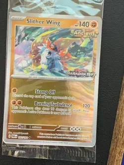 SEALED Pokemon Slither Wing 107/182 Paradox Rift Best Buy Reverse Holo Promo - Image 1