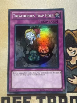 Treacherous Trap Hole - TU03-EN005 - Super Rare - Yugioh LP - Image 2