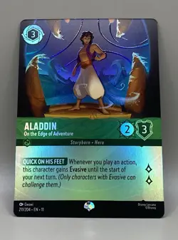 Aladdin - On the Edge of Adventure Epic 211/204 Winterspell Holo Disney Lorcana - Image 2