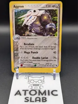 Pokemon TCG Aggron 1/109 EX Ruby and Sapphire Vintage Holo (NM front/LP!) - Image 1