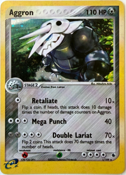 Aggron 1/109 Holo Rare 2003 EX Ruby & Sapphire Pokemon LP+ - Image 1