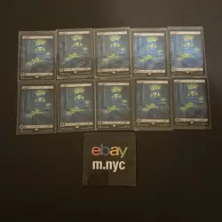 Magic The Gathering MTG Secret Lair Sponge Bob Swamp Full Art Foil 1941 x 10 - Image 1