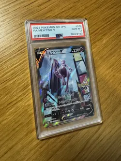 PSA 10 Mewtwo V 074/071 GEM MINT 2022 Japanese Pokemon GO Alternate Alt Art - Image 2