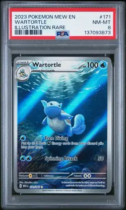 Wartortle 171/165 Sv: Scarlet & Violet 151 Holo PSA 8 Pokemon Card - Image 1