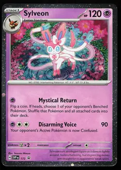 Sylveon 172 Cosmos Holo Scarlet & Violet Promo Pokemon Card - Image 1