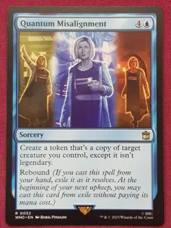 Magic The Gathering DOCTOR WHO QUANTUM MISALIGNMENT blue card MTG - Image 1