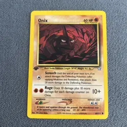 Pokemon Cards Onix 69/111 1ST EDITION Neo Genesis WOTC Common NM - Image 1
