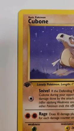Pokemon Card Cubone No 50/64 1st Edition Jungle Set 1999 TCG - LP - Image 2