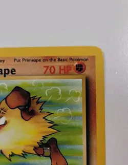 Pokemon TCG Primeape 1st Edition Jungle, Card 43/64, Uncommon, Vintage LP - Image 3