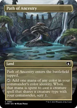 MTG Foil Path of Ancestry (Borderless) 661 Commander Masters Magic - Image 1