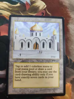 Library Of Alexandria LP Light Play Magic The Gathering MTG - Image 1