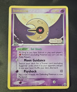 Pokemon TCG Lunatone 20/92 Legend Maker Rare Reverse Holo 60HP Basic Psychic - Image 1