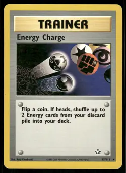 Pokemon Cards Energy Charge 85/111 Neo Genesis WOTC Rare LP - Image 1